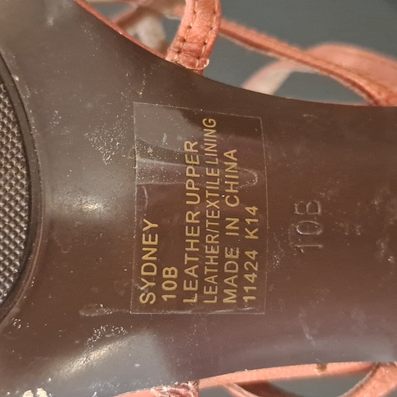 NWOT Ralph Lauren Sydney Dress Sandals Heels Tan Size 10 - Picture 5 of 6